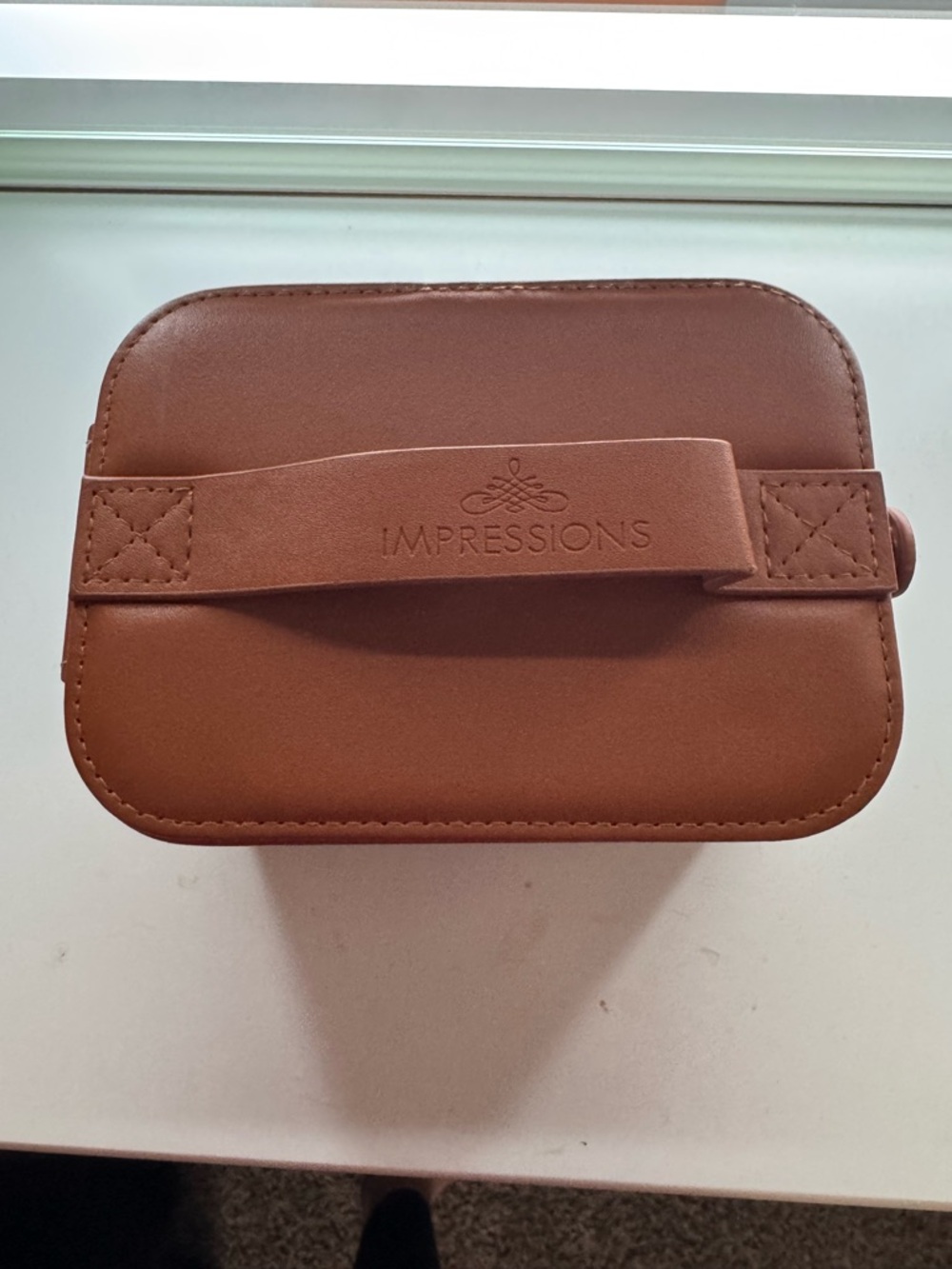 Impressions Travel Jewelry Case in Chestnut Brown